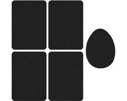 Antislip Kussentjes - Set van 5 - Zwart - Rubber