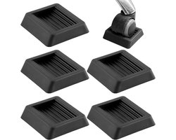 Antislip meubelbeschermers en wielstoppers Geschikt voor bureaustoelen, bedden, banken en tapijten om wegglijden op harde vloeren te Geschikt voorkomen. Geschikt voor wielen van 2,5 tot 10 cm. Siliconen wieltjes Geschikt voor duurzame grip (5 stuks).