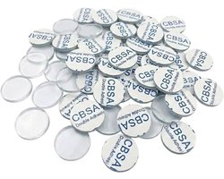 Antislip Pads 25mm - 50 Stuks Zelfklevende Rubberen Bumpers voor Glazen Tafels, Meubels en Fotolijsten, Schokdempers voor Bescherming en Stabiliteit
