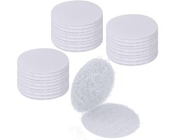 Antislip Pads - 50 paar - Antislip ondertapijt - PVC - Antislip Pads voor Onder Het Tapijt, Deurmatten - Herbruikbaar - Anti Curling Tapijt - Tapijttape - Tapijt woonkamer - Vloerkleed - 6cm - Wit