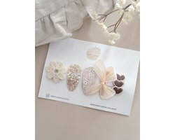 Antislip Setje - Faye - Antislip Haarspeldje - Haarspeldjes voor Meisjes & Kinderen - Handgemaakt - Haaraccessoires voor Baby & Newborn - Kraamcadeau