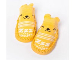 Antislip sokken Katoen voor Baby, peuter-Meisjes&jongen,Paars,Hemelsblauw,Grijs,Roze,Geel,Navy,Fijngebreide antislipsokken van zachte katoenmix in verschillende uitvoeringen.Tot 18 maanden