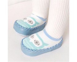 Antislip sokken Katoen voor Baby, peuter-Meisjes&jongen,Paars,Hemelsblauw,Grijs,Roze,Geel,Navy,Fijngebreide antislipsokken van zachte katoenmix in verschillende uitvoeringen.Tot 18 maanden
