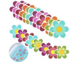 Antislip Stickers - Badkamer Grip - Veilig Douchen - Bloemvorm Ontwerp - 20 Stuks - Multicolor