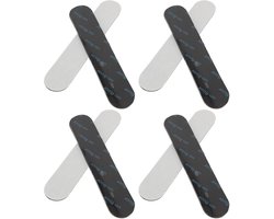 Antislip tapijttape - 4 stuks - Tapijttape - Deurmattape - Antislip tapijtsticker - Zelfklevende tape - Geschikt voor deurmatten, tapijten, houten vloeren en tegelvloeren - 13 x 2.5 cm - Zwart