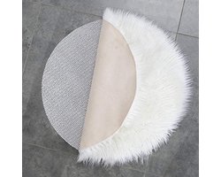 Antislip Vloerkleed Matras Ondertapijt - Universeel Slipmat voor Lade, Kofferbak - 110 cm Rond - Wit