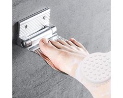 Antislip Voetsteun - Wandgemonteerd Aluminium Platform - Roestvrij Luchtvaartaluminium - Incl Montageschroeven