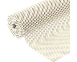 Antislipmat Beige 45x125 cm – Antislip Lade-Inlegmat met Gaaspatroon – Non Slip Mat voor Keuken, Badkamer, Caravan en Auto – Op Maat Knipbaar – Ladebeschermer en Interieuraccessoire
