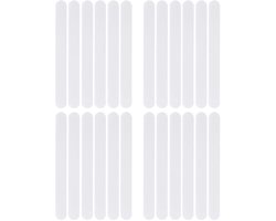 Antislipstrips voor bad en douche - Antislipstickers - Badstickers - Zelfklevende antislipstickers - Antislipmatten - Geschikt voor badkuipen, douches, trappen Antislipmatten - 24 stuks - Transparant