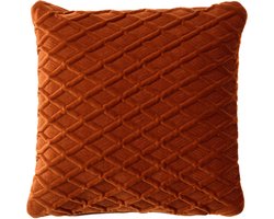 ANTOINETTE | Sierkussen 45x45 cm | Potters Clay | Oranje | Hoii | met duurzame kussenvulling