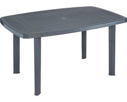 Antracietkleurige Vuurtoren Ovale Tafel 137X85X72Cm