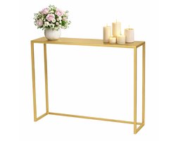 Anwicar Consoletafel Loft - Gold 80x20,5x10 cm - Side Table Achter de Bak - Console Tafel