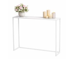 Anwicar Consoletafel Loft - Wit 80x20,5x10 cm - Side Table Achter de Bak - Console Tafel