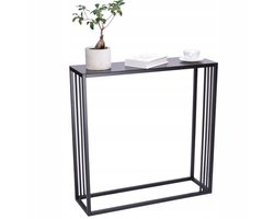 Anwicar Consoletafel Loft - Zwart 80x20,5x10 cm - Side Table Achter de Bak - Console Tafel