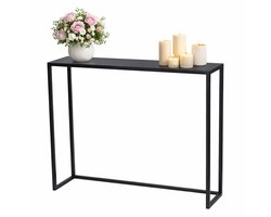 Anwicar Consoletafel Loft - Zwart 80x20,5x10 cm - Side Table Achter de Bak - Console Tafel