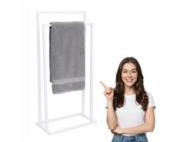 Anwicar Handdoekenhouder Loft Wit 100x50x25 cm - Handdoekenrek - Badhanddoek Houder