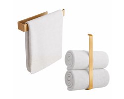 Anwicar Handdoekenrek Zonder Boren - Breedte 30 cm - Towel Holder - Goud 30x20x6 cm