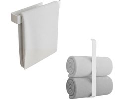 Anwicar Handdoekenrek Zonder Boren - Breedte 30 cm - Towel Holder - Wit 30x20x5 cm