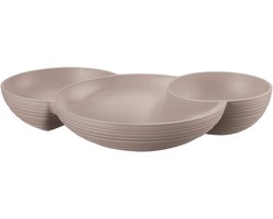 Aperitiefschaal of Hors D'oeuvres Schaal Taupe - Duurzaam Gerecycled Materiaal