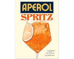 Aperol Spritz - Original Poster 30x40 cm - exclusief lijst