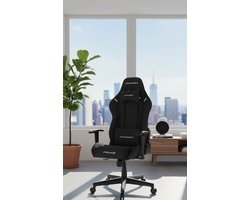 Apex Pro Gaming- en Bureaustoel – Ergonomische PC Stoel met Wippfunctie, Verstelbare Rugleuning en 2D Armsteunen – Comfortabele Werk- en Game Stoel, Zwart Stoffen Bekleding Depauwwonen