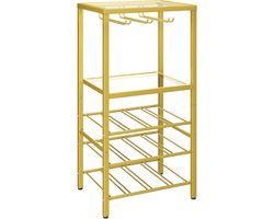 ApexArte® Barkast - Drankkast - Wijnrek - Goud