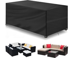 ApexArte® Beschermhoes Tuinmeubelen - Tuinsethoes - Waterdicht - Zwart