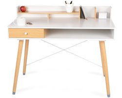 ApexArte® Compact en Stijlvol Bureau met Lades voor Thuiswerk en Studie