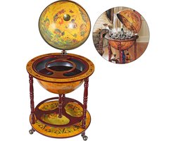 ApexArte® Globebar - Wereldbol bar - Whiskey Set - Bijzettafel - Authentiek