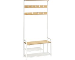 ApexArte® Kapstok met Schoenenrek - Wandkapstok Staand - Garderoberek