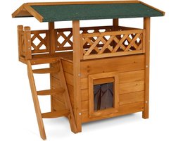 ApexArte® Kattenhuis voor buiten - Kattenhok - Kattenbench