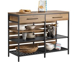 ApexArte® Keukeneiland - Verplaatsbaar - Keukenkast - Dressoir - Organizer