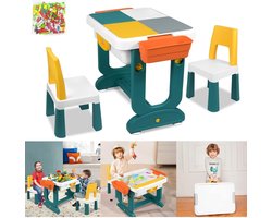 ApexArte® Kinderbureau - Kindertafel voor Jongen en Meisje - Tekentafel met Stoeltjes - Verstelbaar