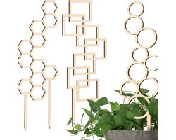 ApexArte® Klimrek Planten - Plantensteunen voor Klimplanten - Wandrek voor Buiten - Hout