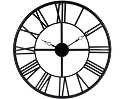 ApexArte® Klok - Wandklok Modern - Klokken - Industrieel - Zwart