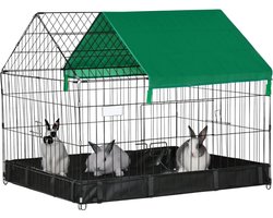 ApexArte® Konijnenhok voor Buiten - Konijnenren - Konijnenkooi voor Binnen