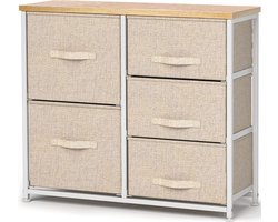 ApexArte® Ladenkastje - Ladeblok Bureau Organizer - Archiefkast - Beige
