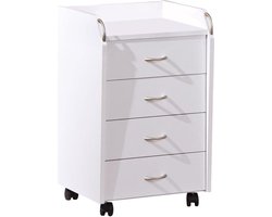 ApexArte® Ladenkastje - Ladeblok Bureau Organizer - Archiefkast - Wit