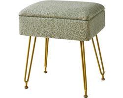 ApexArte® Make up Stoel - Kaptafel Kruk - Visagie - Groen