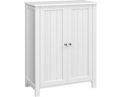 ApexArte® Opbergkasten met Deuren - Dressoir Kasten Binnen - Boekenkast - Wit