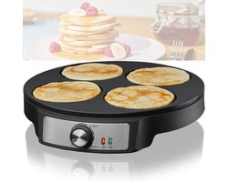ApexArte® Poffertjespan Electrisch - Poffertjesmaker - Poffertjespannen - Zwart
