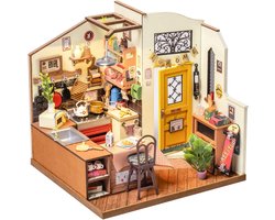 ApexArte® Poppenhuis - Houten Poppenhuis met Meubels - Kinderspeelgoed 1 jaar en Ouder - Bruin