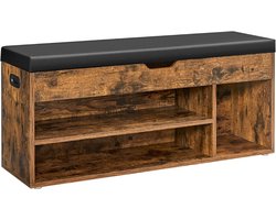ApexArte® Schoenenbank met Zitkussen - Schoenenrek - Schoenenbank - Halmeubel