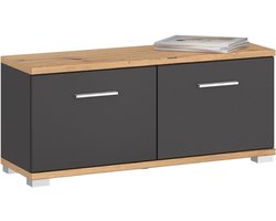 ApexArte® Schoenenbank met Zitkussen - Schoenenrek - Schoenenbank - Halmeubel