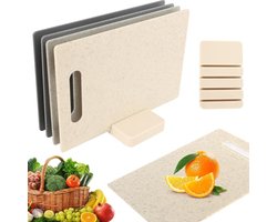 ApexArte® Snijplankenset met Houder - Snijplank - Extra Stevig - Multicolor