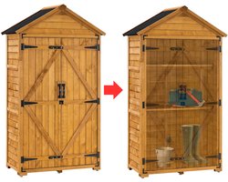 ApexArte® Tuinkast Hout - Tuinkist - Tuinkasten voor Buiten - Tuinberging