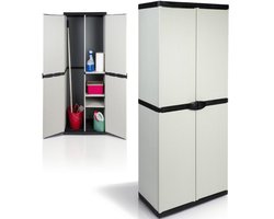 ApexArte® Tuinkast Kunststof - Tuinkist - Tuinkasten voor Buiten - Tuinberging - Grijs