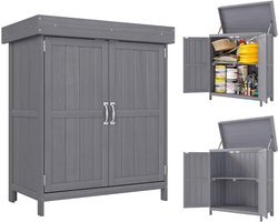 ApexArte® Tuinkast - Tuinkist voor Buiten - Opbergkast - 74L x 43W x 88H cm