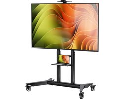 ApexArte® Verrijdbare TV Standaard - Mobiele TV Meubel - TV Kijken
