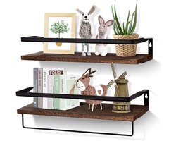 ApexArte® Wandrek Industrieel - Wandplank Zwevend - Wandkast - Hout